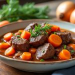 découvrez notre recette classique et savoureuse de bœuf carottes au cookeo, simple à réaliser pour un repas gourmand et rapide.