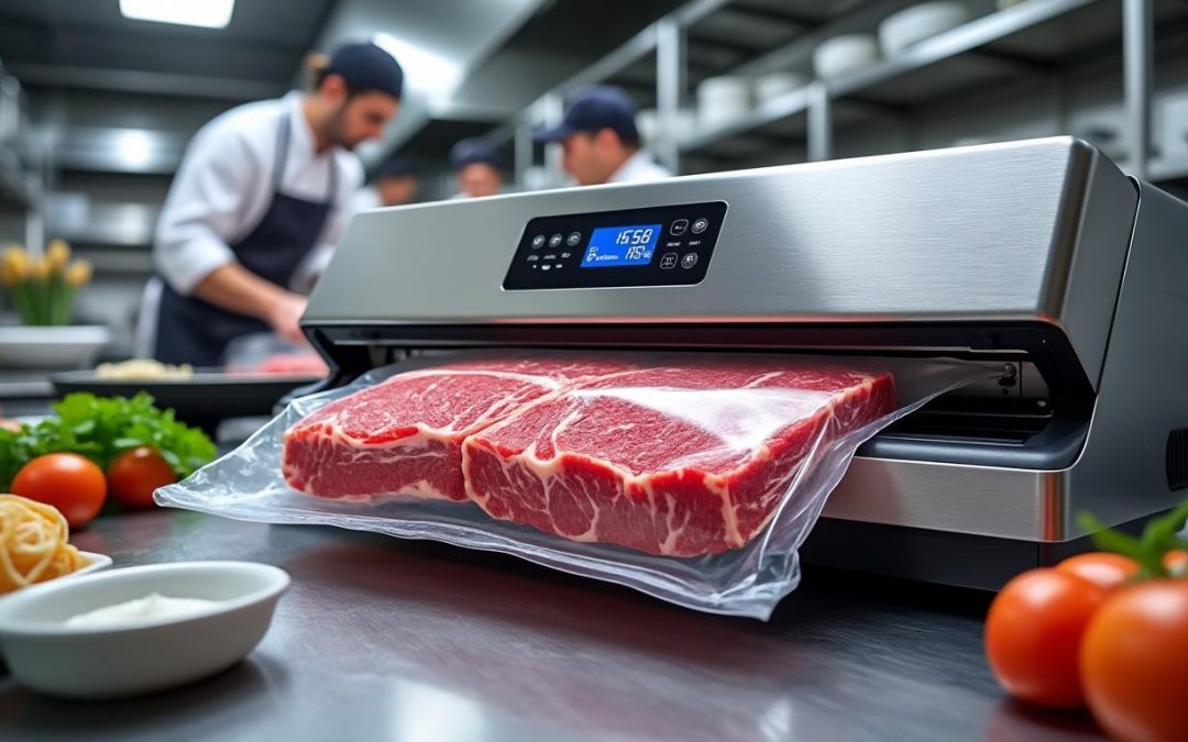 découvrez notre machine sous vide professionnelle alliant performances élevées et robustesse pour les usages intensifs en restauration et industrie alimentaire.