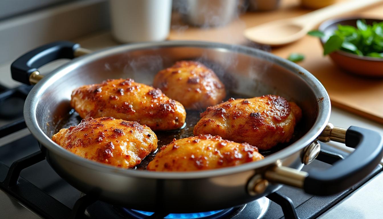 Cuisses de poulet au Cookeo : cuisson juteuse et dorée 1 découvrez comment préparer des cuisses de poulet au cookeo pour une cuisson juteuse et dorée, parfaite pour un repas savoureux et rapide.