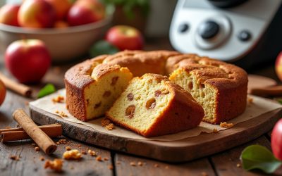 Gâteau aux pommes au Thermomix : moelleux et parfumé