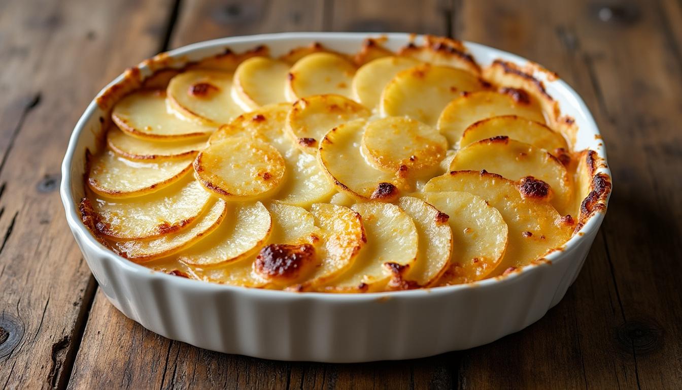 découvrez la recette facile et rapide du gratin dauphinois au thermomix, un plat fondant et généreusement nappé, idéal pour régaler toute la famille.