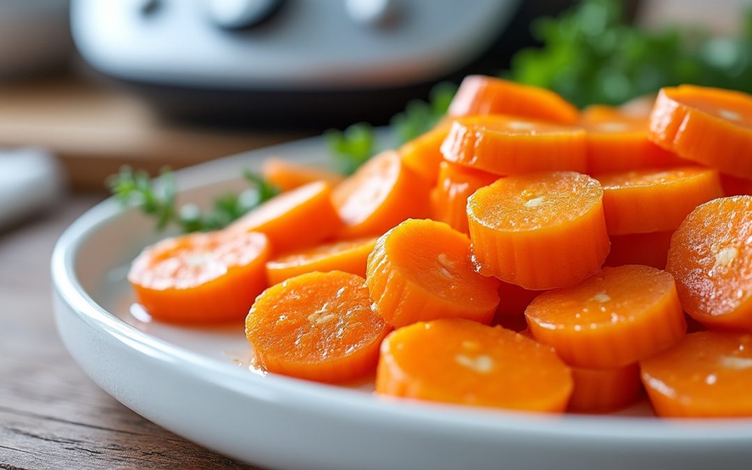 découvrez la recette des carottes vichy au thermomix, des carottes fondantes et savoureuses, faciles à préparer pour un accompagnement délicieux et rapide.