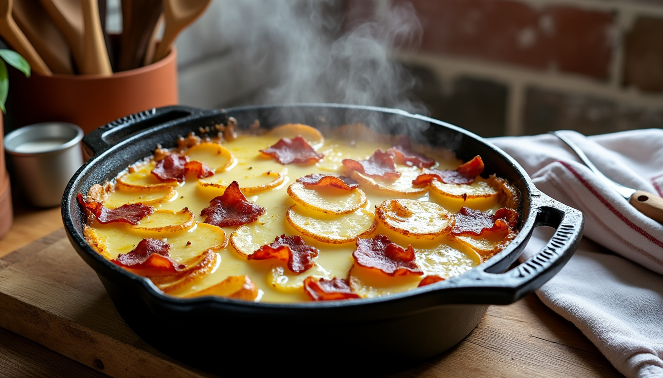 découvrez notre recette rapide et ultra fondante de tartiflette au cookeo, parfaite pour un plat savoureux et facile à préparer.