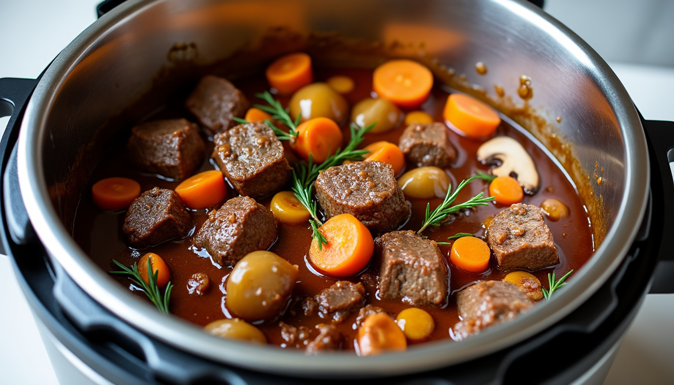 BĆuf bourguignon au Cookeo : recette traditionnelle express 1 dĂ©couvrez une recette traditionnelle de bĆuf bourguignon prĂ©parĂ©e rapidement avec le cookeo. un plat savoureux et facile Ă rĂ©aliser pour un repas convivial.