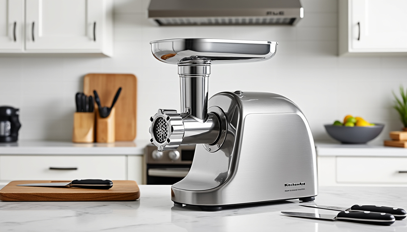 Hachoir KitchenAid : robustesse et polyvalence 1 découvrez le hachoir kitchenaid alliant robustesse et polyvalence pour une préparation culinaire efficace et durable.